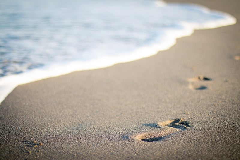 Footprints in the sand